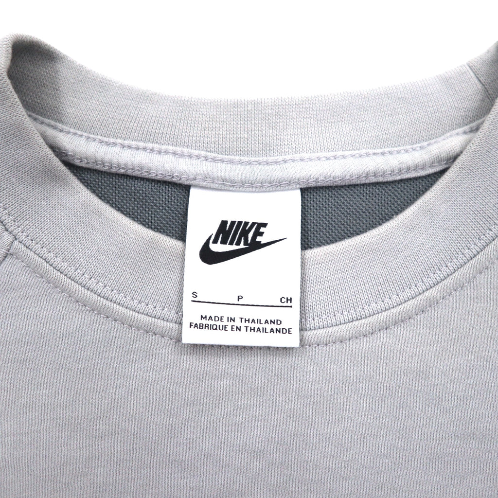 NIKE Sweatshirt NSW TE Fleece L/S Crew S Grey Cotton Swoosh DD5258077