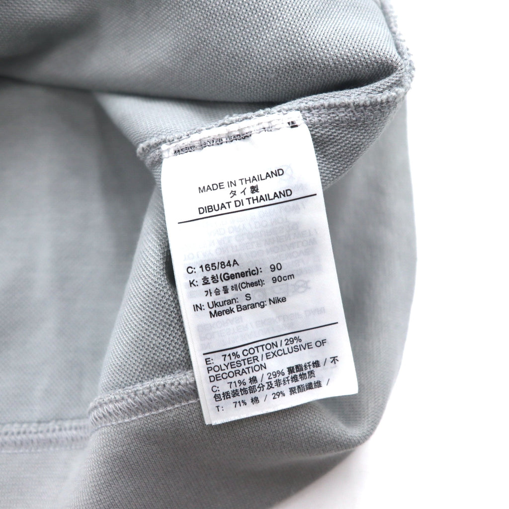 NIKE Sweatshirt NSW TE Fleece L/S Crew S Grey Cotton Swoosh DD5258077