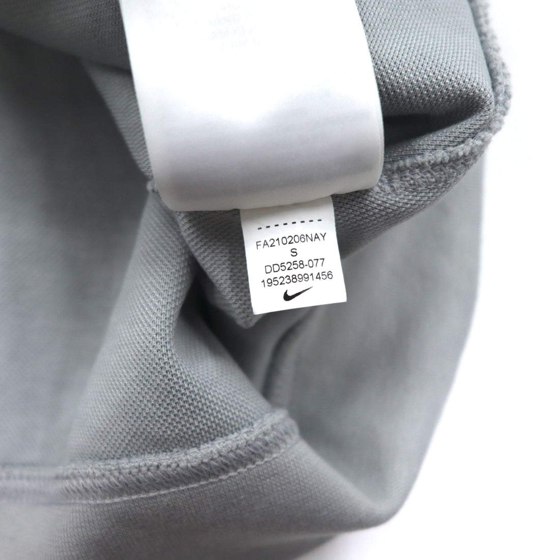 NIKE Sweatshirt NSW TE Fleece L/S Crew S Grey Cotton Swoosh DD5258077