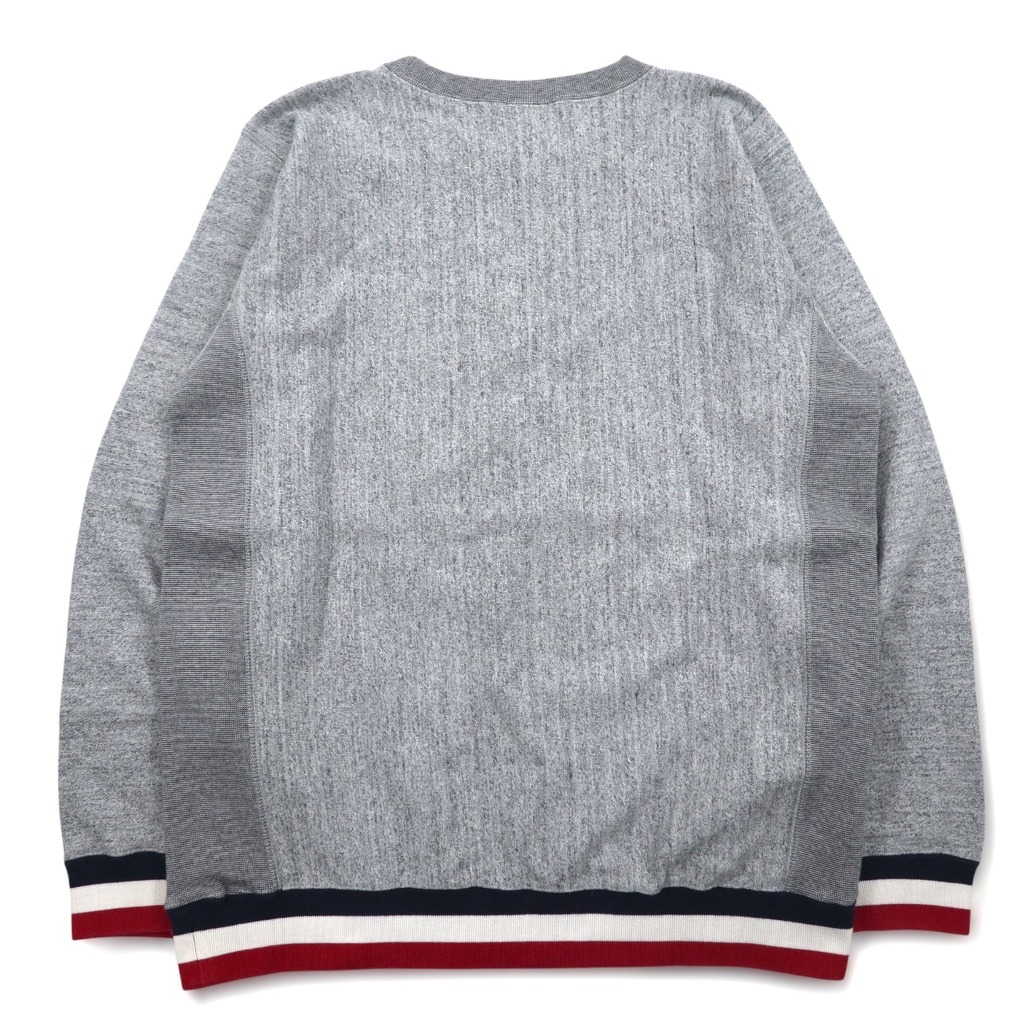 Champion リバースウィーブ REVERSE WEAVE リブライン スウェット XL グレー トリコロール C8-J002