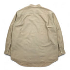 McGREGOR 90s Linen Band Collar Shirt, XL, Beige, Big Size, Made in Japan