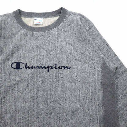 Champion リバースウィーブ REVERSE WEAVE リブライン スウェット XL グレー トリコロール C8-J002