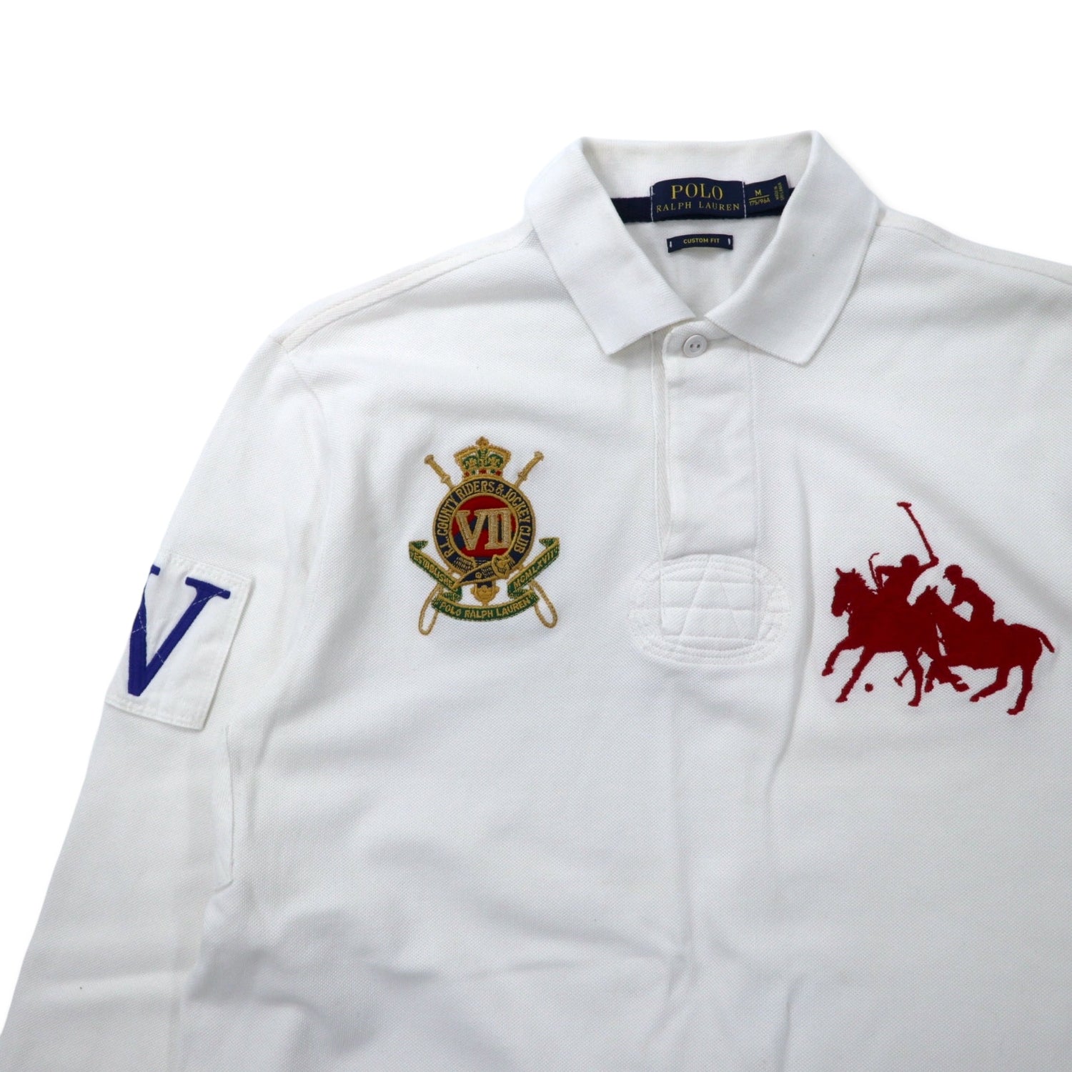 POLO RALPH LAUREN Big Pony Rugby Shirt Polo Shirt 175/96A White 