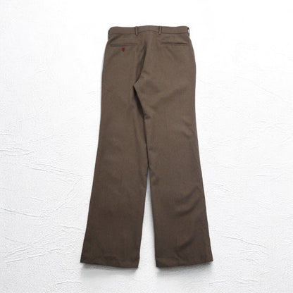 Levi's 80年代 USA製 Action Slacks スタプレ STA-PREST スラックスパンツ L ブラウン ロケットTALONジップ