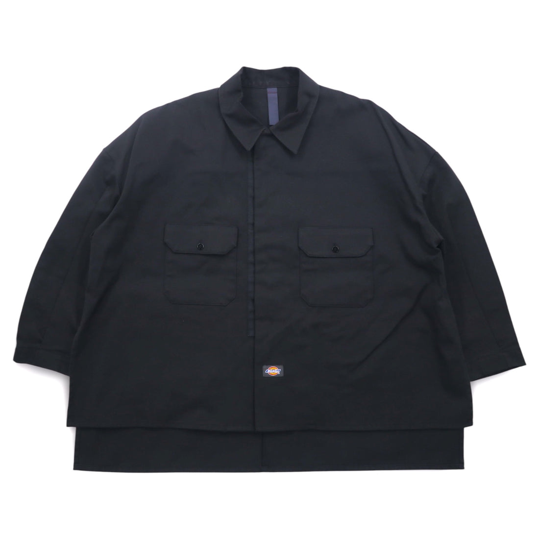 SHINYA KOZUKA × Dickies Oversized Work Shirt Jacket S Black WORK SHIRT-ISH JACKET 2001SK60