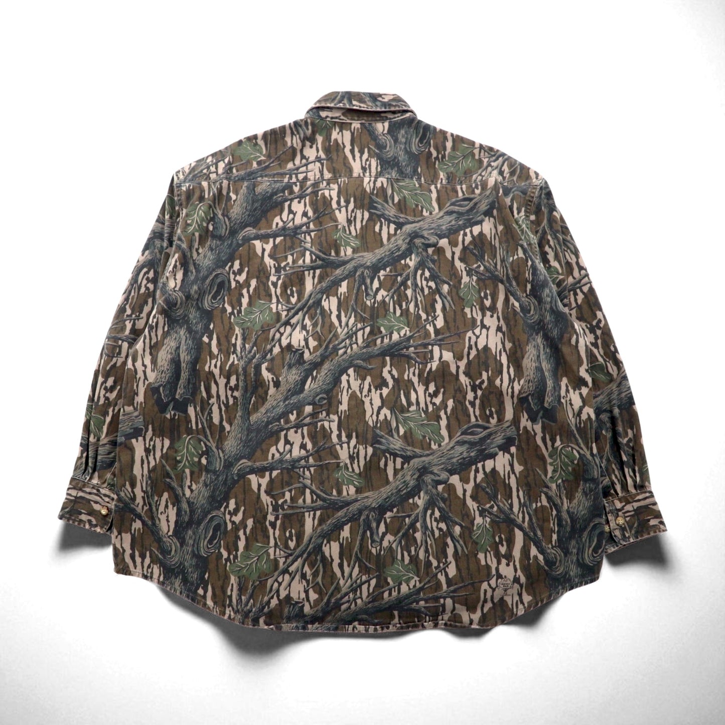 carhartt 90年代 ツリーカモ ボタンダウン ワークシャツ XL カーキ MOSSY OAK カモ rugged outdoor wear