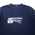 McGREGOR 90年代 クルーネック スウェット 170 ネイビー コットン AMERICAN SPIRIT 刺繍