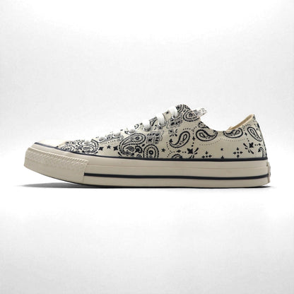 CONVERSE オールスター ALL STAR バンダナ BANDANA OX スニーカー 27.5cm ホワイト ペイズリー柄 1SC825