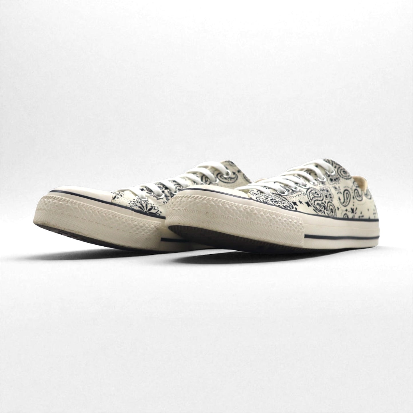 CONVERSE オールスター ALL STAR バンダナ BANDANA OX スニーカー 27.5cm ホワイト ペイズリー柄 1SC825