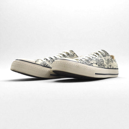 CONVERSE オールスター ALL STAR バンダナ BANDANA OX スニーカー 27.5cm ホワイト ペイズリー柄 1SC825