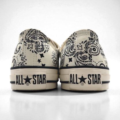 CONVERSE オールスター ALL STAR バンダナ BANDANA OX スニーカー 27.5cm ホワイト ペイズリー柄 1SC825