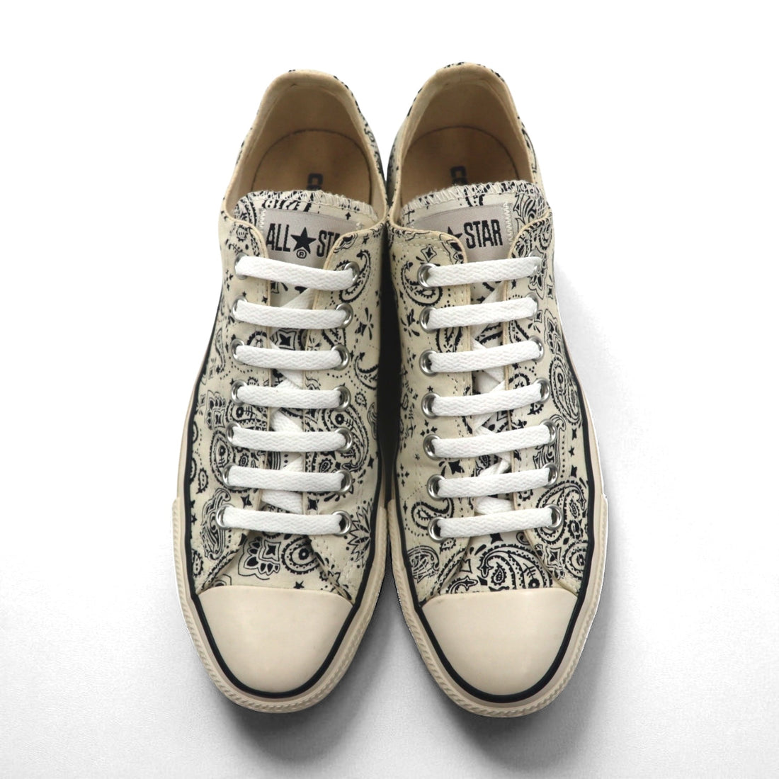 CONVERSE オールスター ALL STAR バンダナ BANDANA OX スニーカー 27.5cm ホワイト ペイズリー柄 1SC825