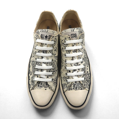CONVERSE オールスター ALL STAR バンダナ BANDANA OX スニーカー 27.5cm ホワイト ペイズリー柄 1SC825