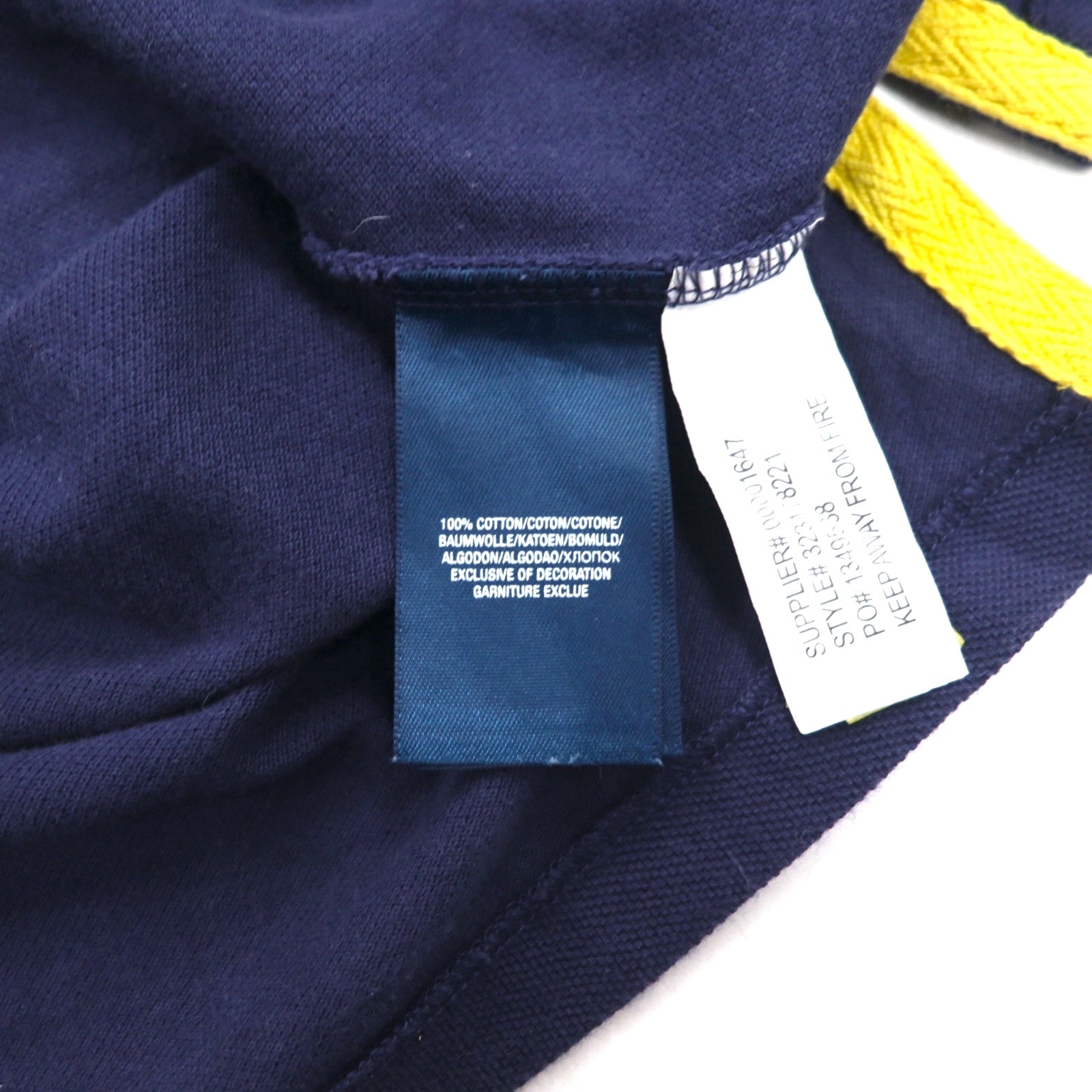 Polo by Ralph Lauren 90年代 ロゴ刺繍 ポロシャツ S ネイビー 鹿の子 R.L.COUNTY RIDERS & JOCKEY CLUB