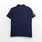 Polo by Ralph Lauren 90年代 ロゴ刺繍 ポロシャツ S ネイビー 鹿の子 R.L.COUNTY RIDERS & JOCKEY CLUB