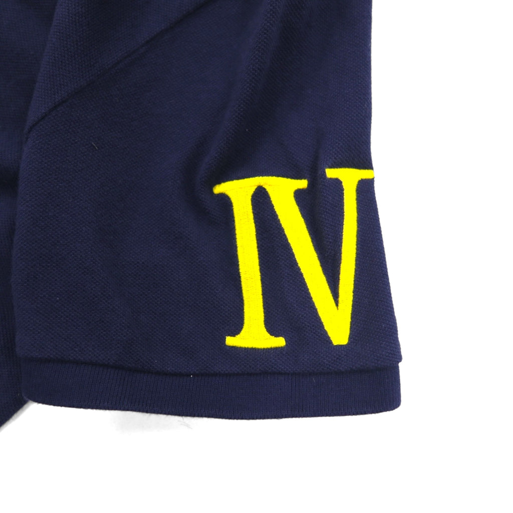 Polo by Ralph Lauren 90年代 ロゴ刺繍 ポロシャツ S ネイビー 鹿の子 R.L.COUNTY RIDERS & JOCKEY CLUB