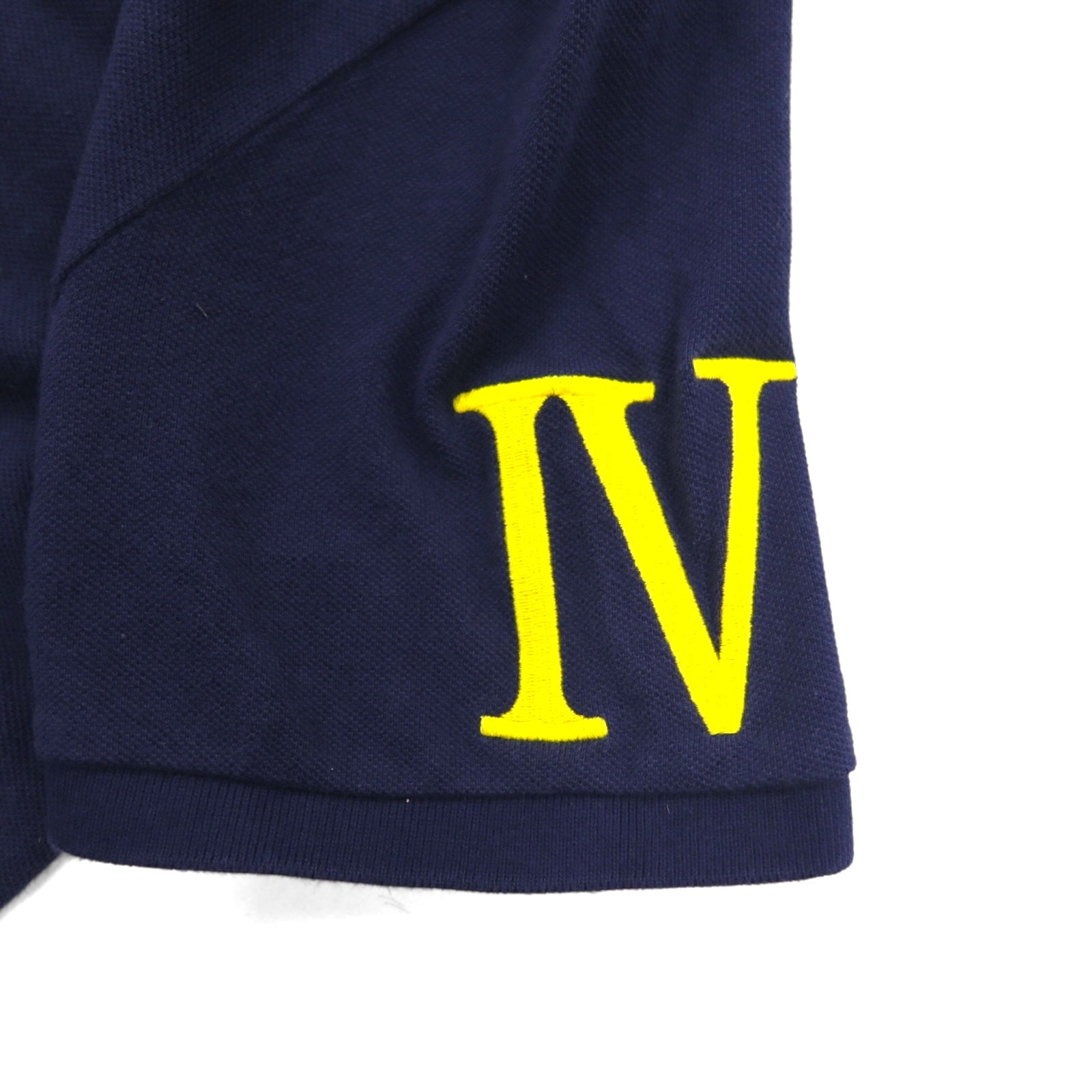 Polo by Ralph Lauren 90年代 ロゴ刺繍 ポロシャツ S ネイビー 鹿の子 R.L.COUNTY RIDERS & JOCKEY CLUB