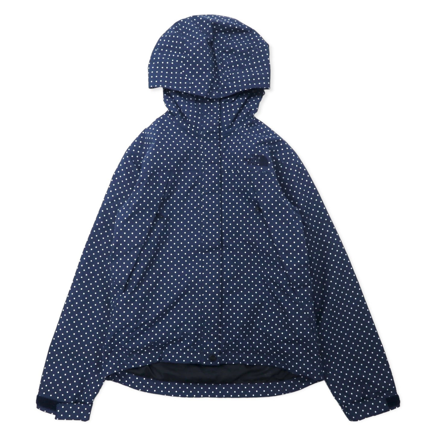 THE NORTH FACE マウンテンパーカー S ネイビー ドット ナイロン 防水 ジップインジップ搭載 NOVELTY SCOOP JACKET NPW61241