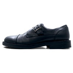 croft &amp; barrow monk strap straight tip dress shoes 29cm black leather BERET