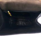 Salvatore Ferragamo Lizard-embossed trapezoid chain shoulder bag in brown leather Q 21 4654 Made in Italy