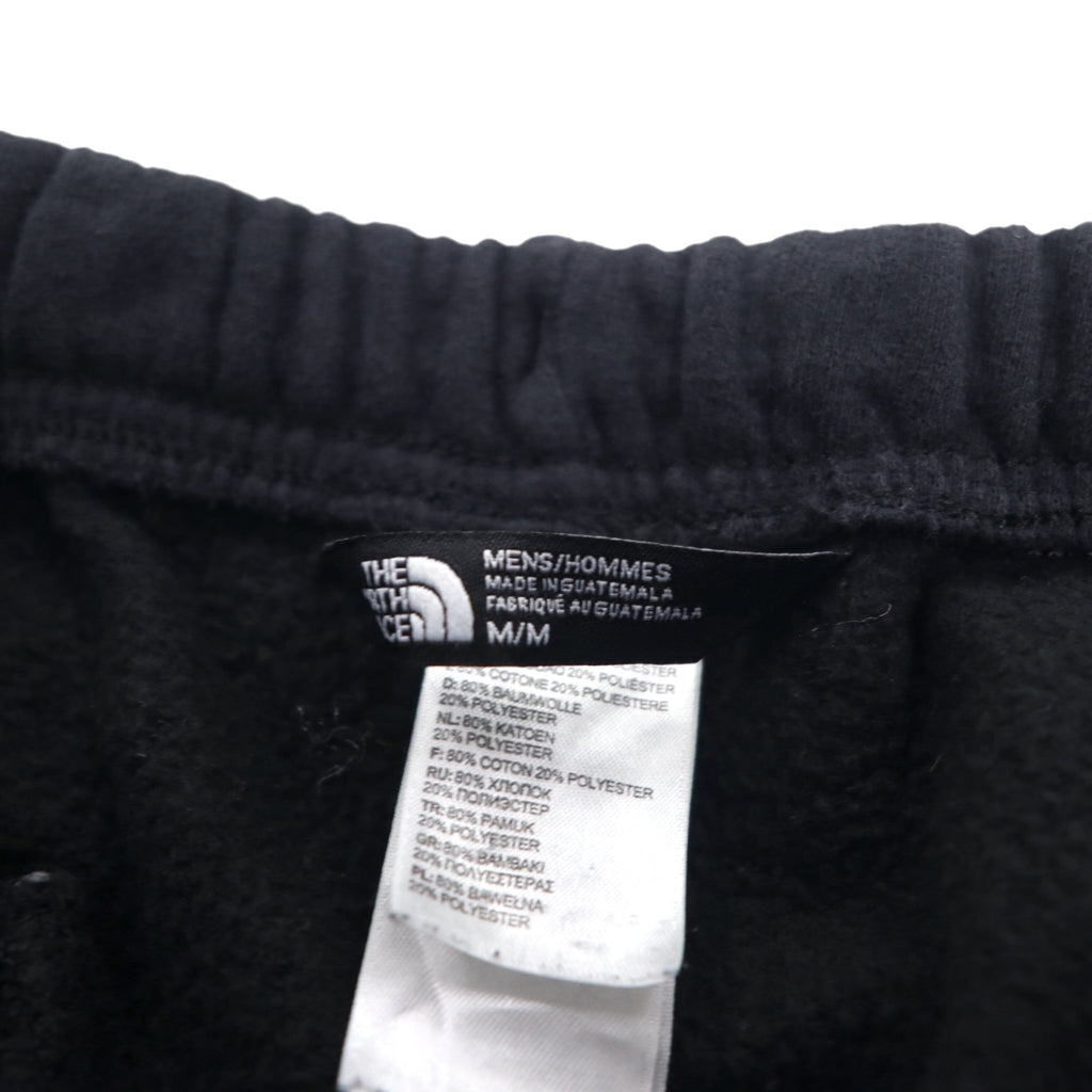 THE NORTH FACE Flared Sweatpants, M, Black, Cotton, One Point Logo Embroidery, US Standard