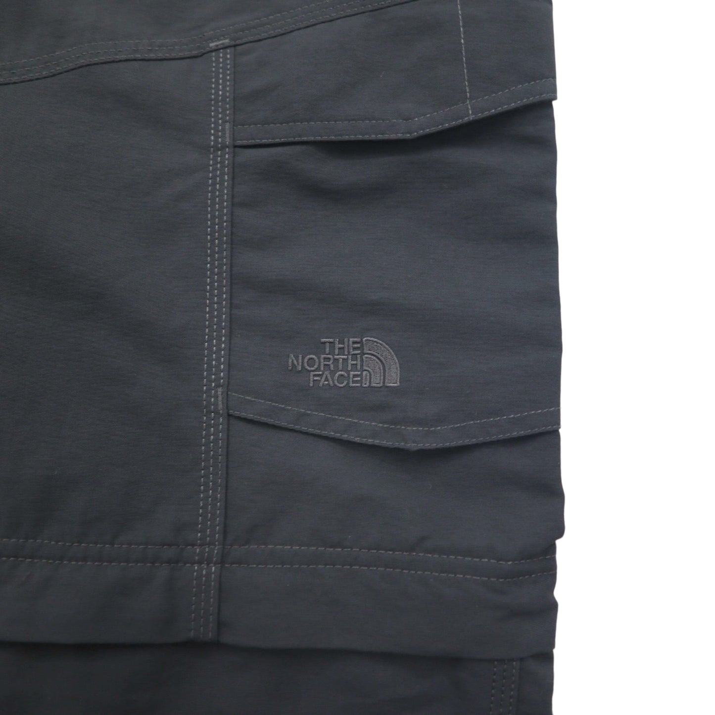 THE NORTH FACE Convertible 2-Way Wide Cargo Pants, Size M, Gray Nylon, US Standard, Paramount Peak II, A4J0