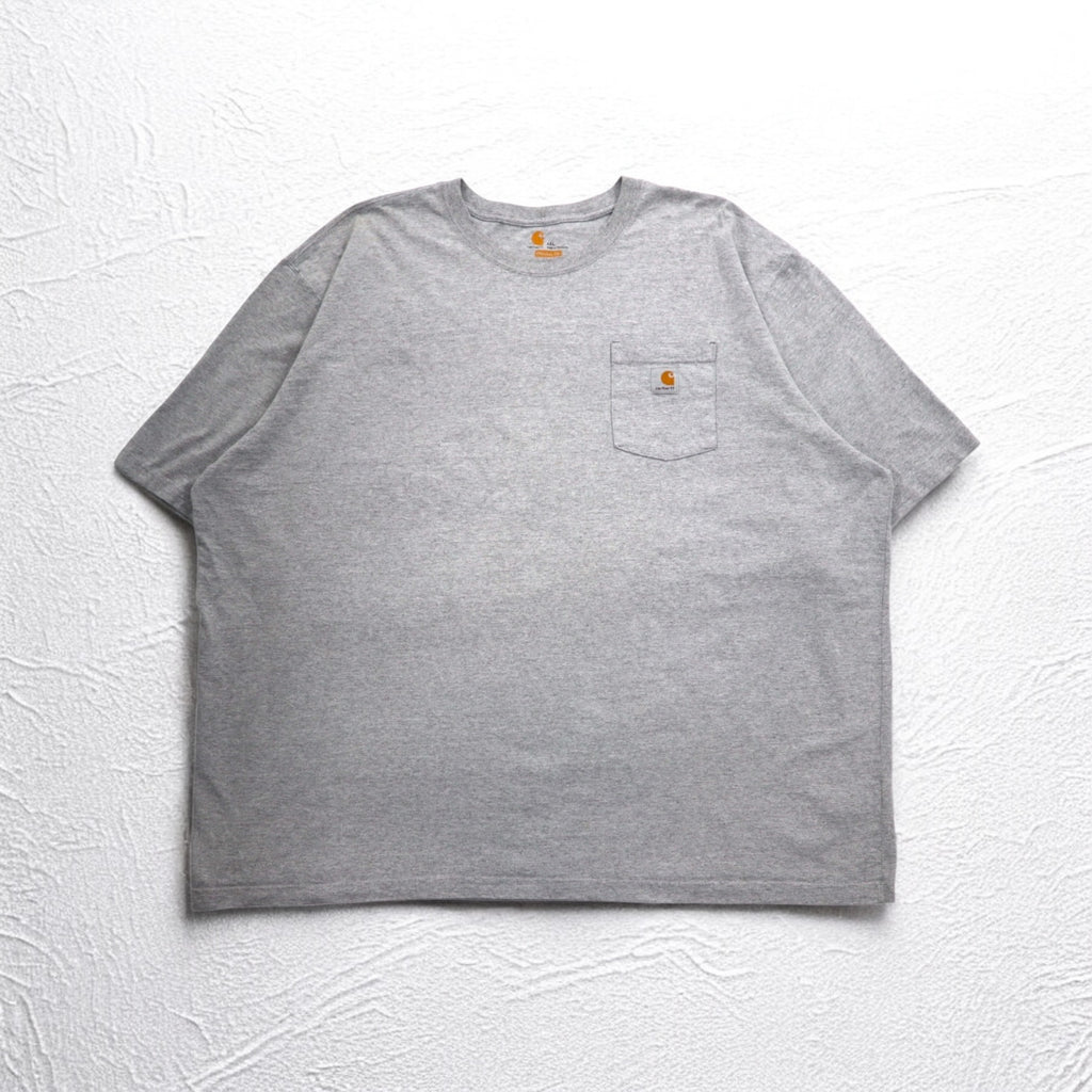 carhartt ビッグサイズ ポケット Tシャツ ポケTee 4XL ORIGINAL FIT グレー ホンジュラス製