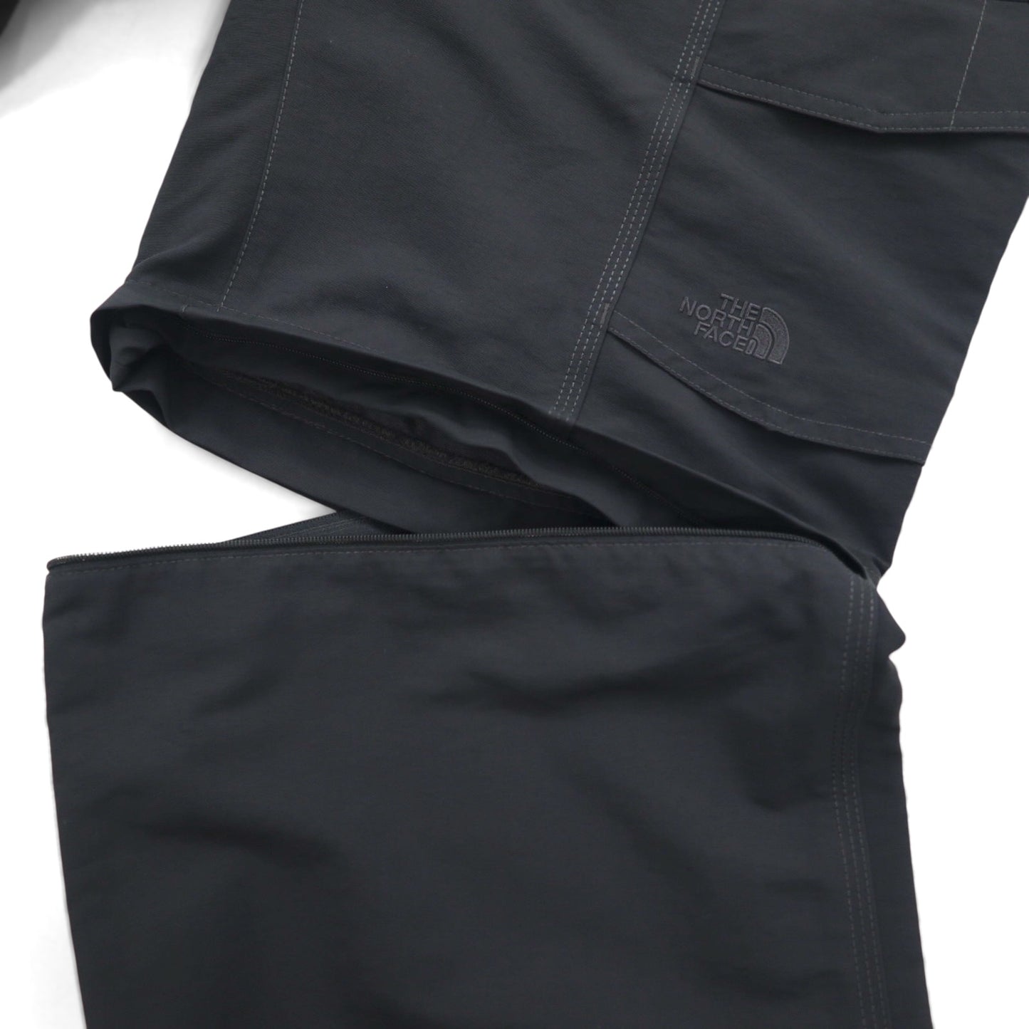 THE NORTH FACE Convertible 2-Way Wide Cargo Pants, Size M, Gray Nylon, US Standard, Paramount Peak II, A4J0