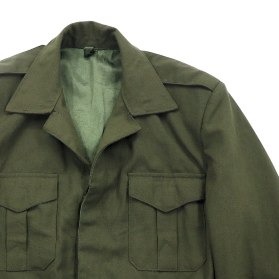 Vintage 60s Greek Battle Dress Ike Jacket Greek Army Ike Jacket Battle Dress L Khaki Euro Military