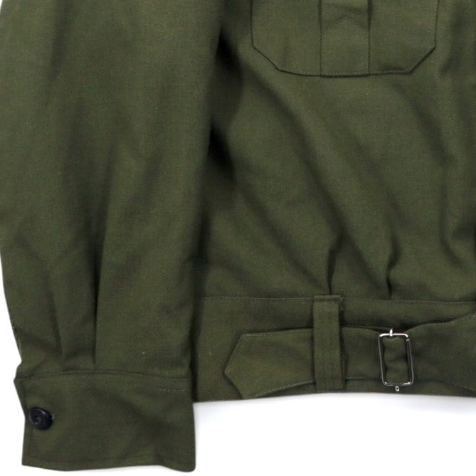 Vintage 60s Greek Battle Dress Ike Jacket Greek Army Ike Jacket Battle Dress L Khaki Euro Military