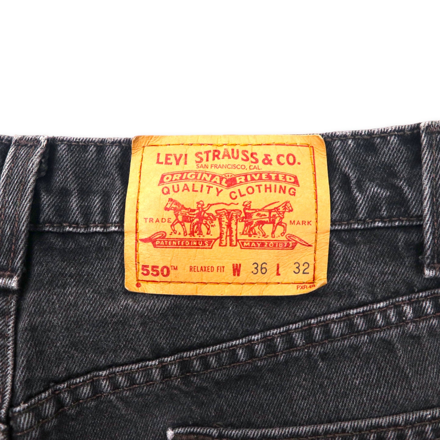 Levi's USA製 90年代 550 RELAXED FIT ブラック デニムパンツ 36 テーパード 550-0260