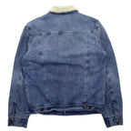 GUESS ボア デニムジャケット トラッカージャケット M ブルー コットン Sherpa Denim Jacket X74XN1R0LF0