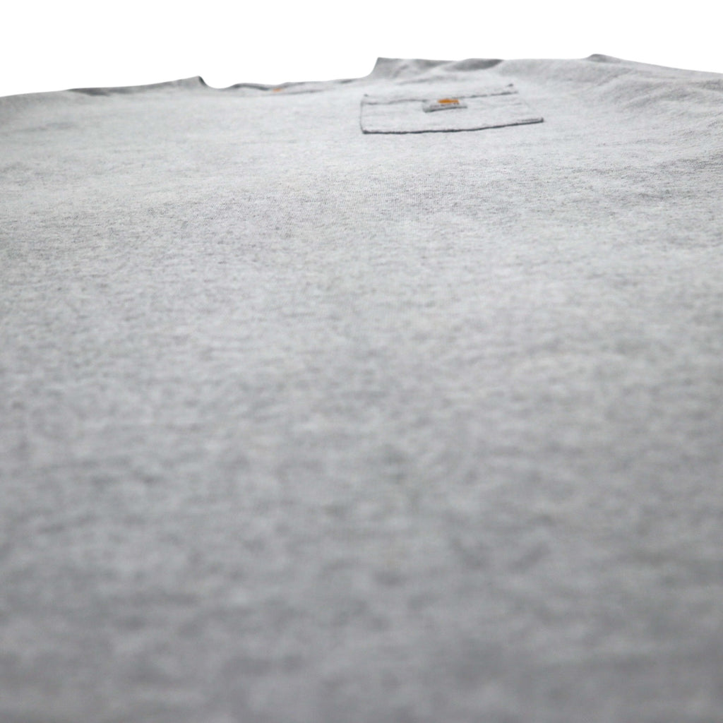 carhartt ビッグサイズ ポケット Tシャツ ポケTee 4XL ORIGINAL FIT グレー ホンジュラス製