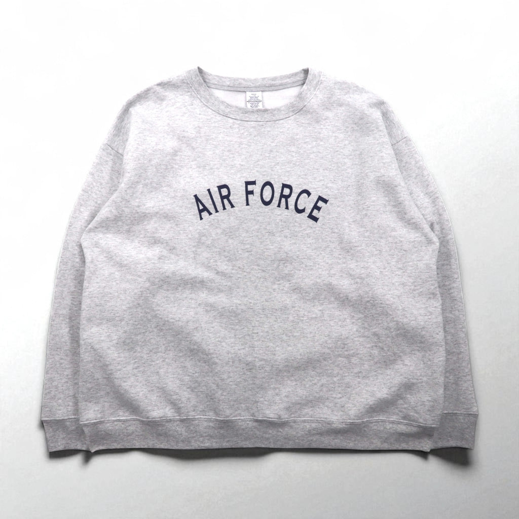 US AIR FORCE 米軍 トレーニング スウェット トレーナー XL ライトグレー 裏起毛 アーチロゴ ミリタリー 8415-01-407-2788