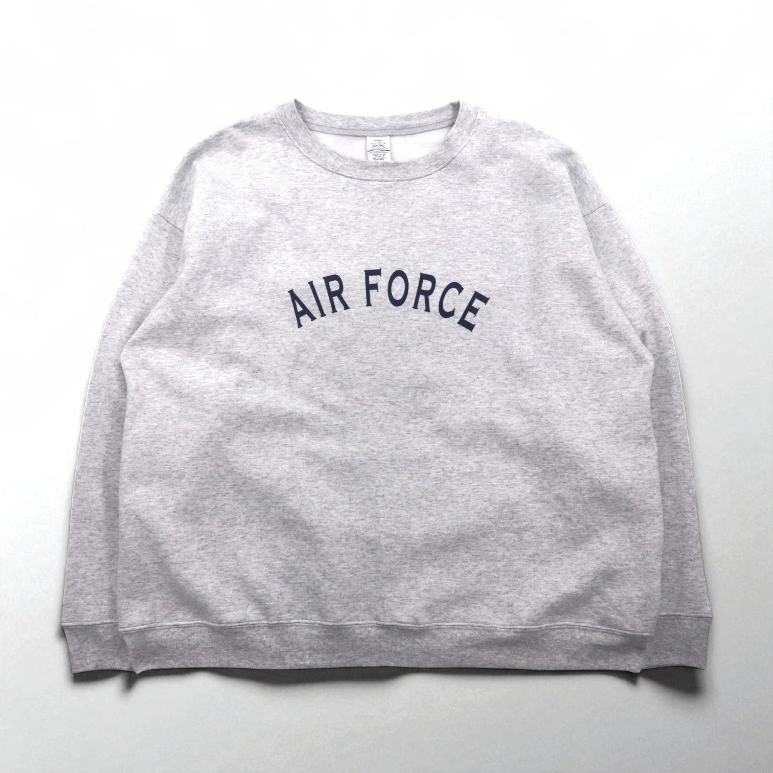 US AIR FORCE 米軍 トレーニング スウェット トレーナー XL ライトグレー 裏起毛 アーチロゴ ミリタリー 8415-01-407-2788