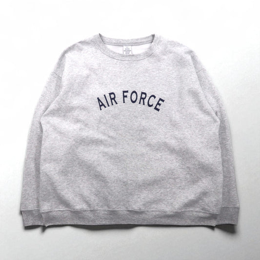 US AIR FORCE 米軍 トレーニング スウェット トレーナー XL ライトグレー 裏起毛 アーチロゴ ミリタリー 8415-01-407-2788