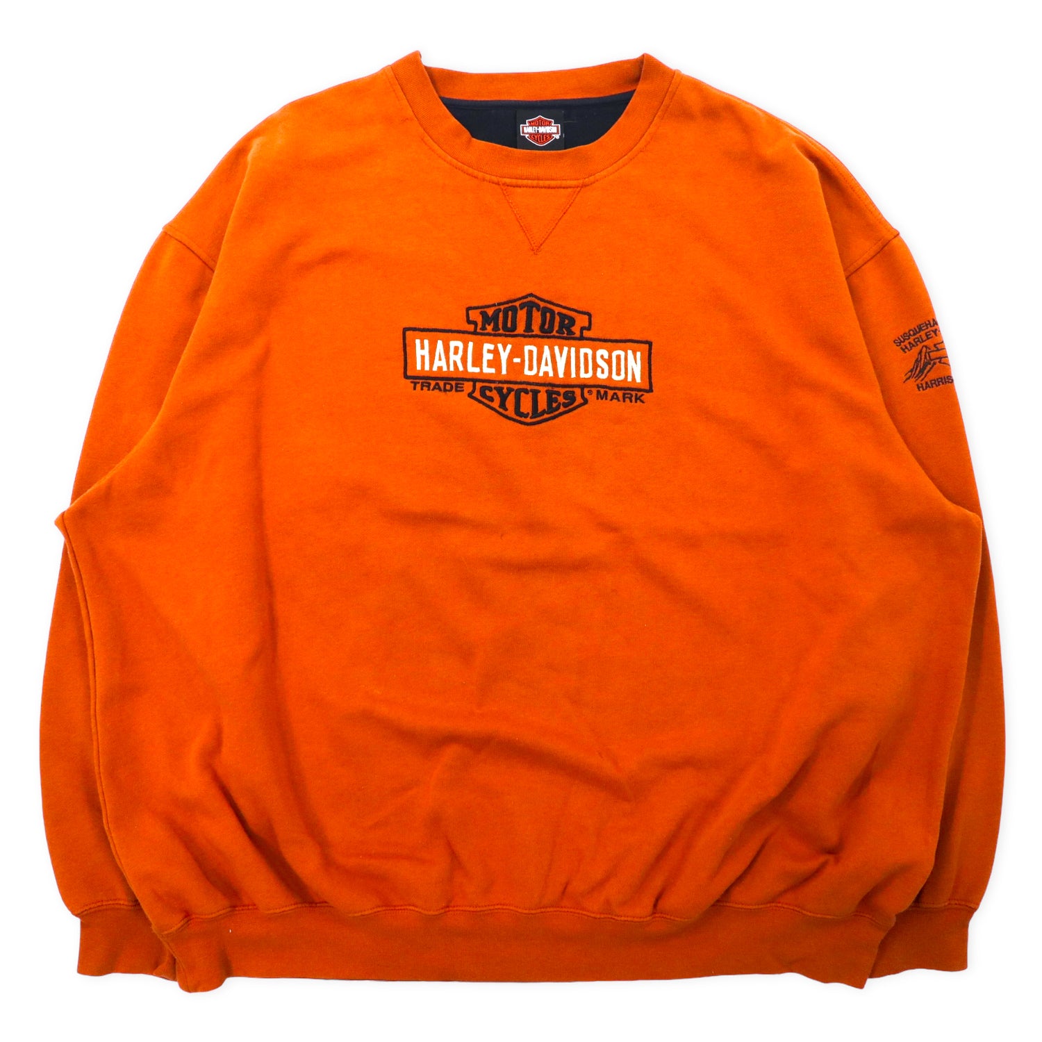 HARLEY DAVIDSON クルーネックスウェット 3XL ブラウン