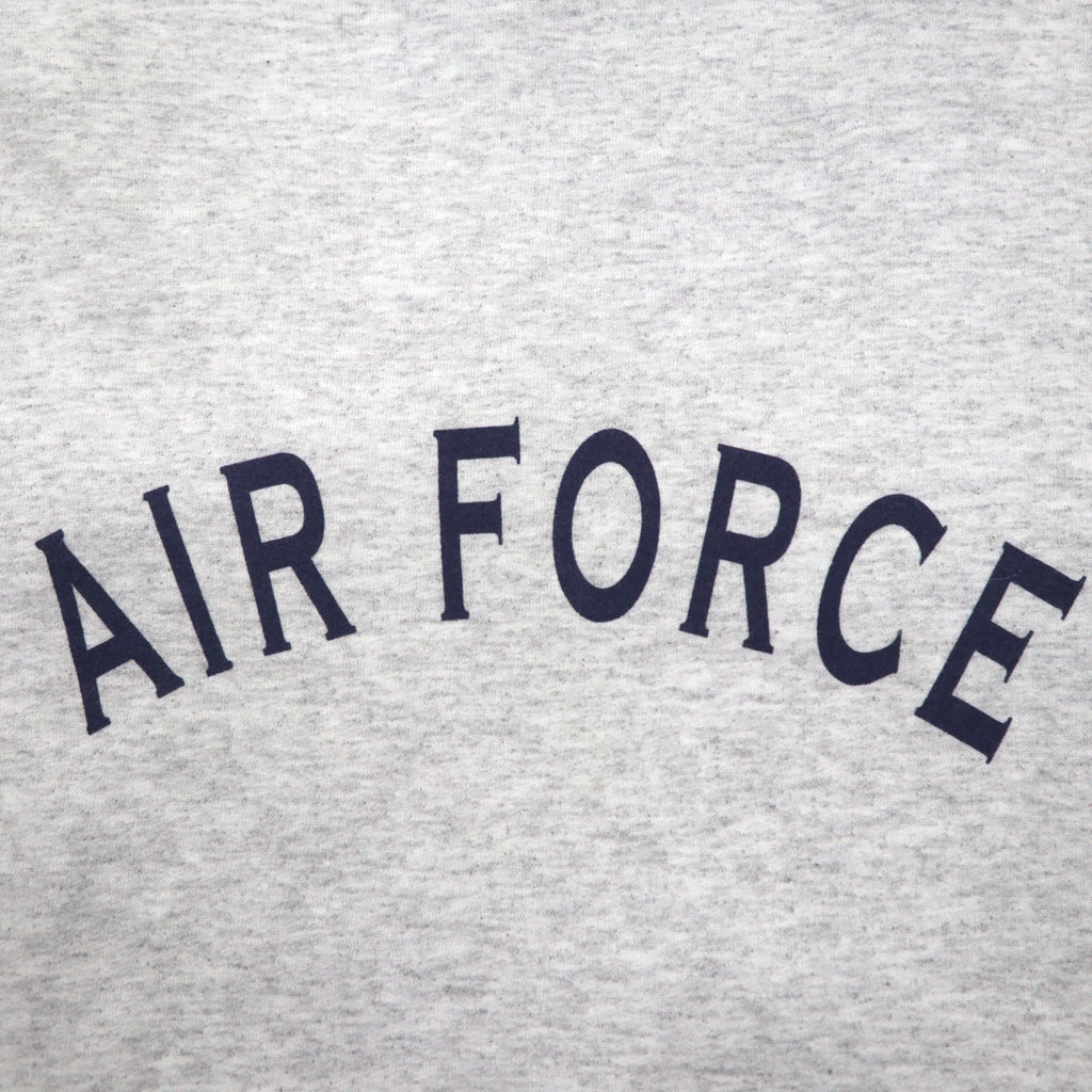 US AIR FORCE 米軍 トレーニング スウェット トレーナー XL ライトグレー 裏起毛 アーチロゴ ミリタリー 8415-01-407-2788