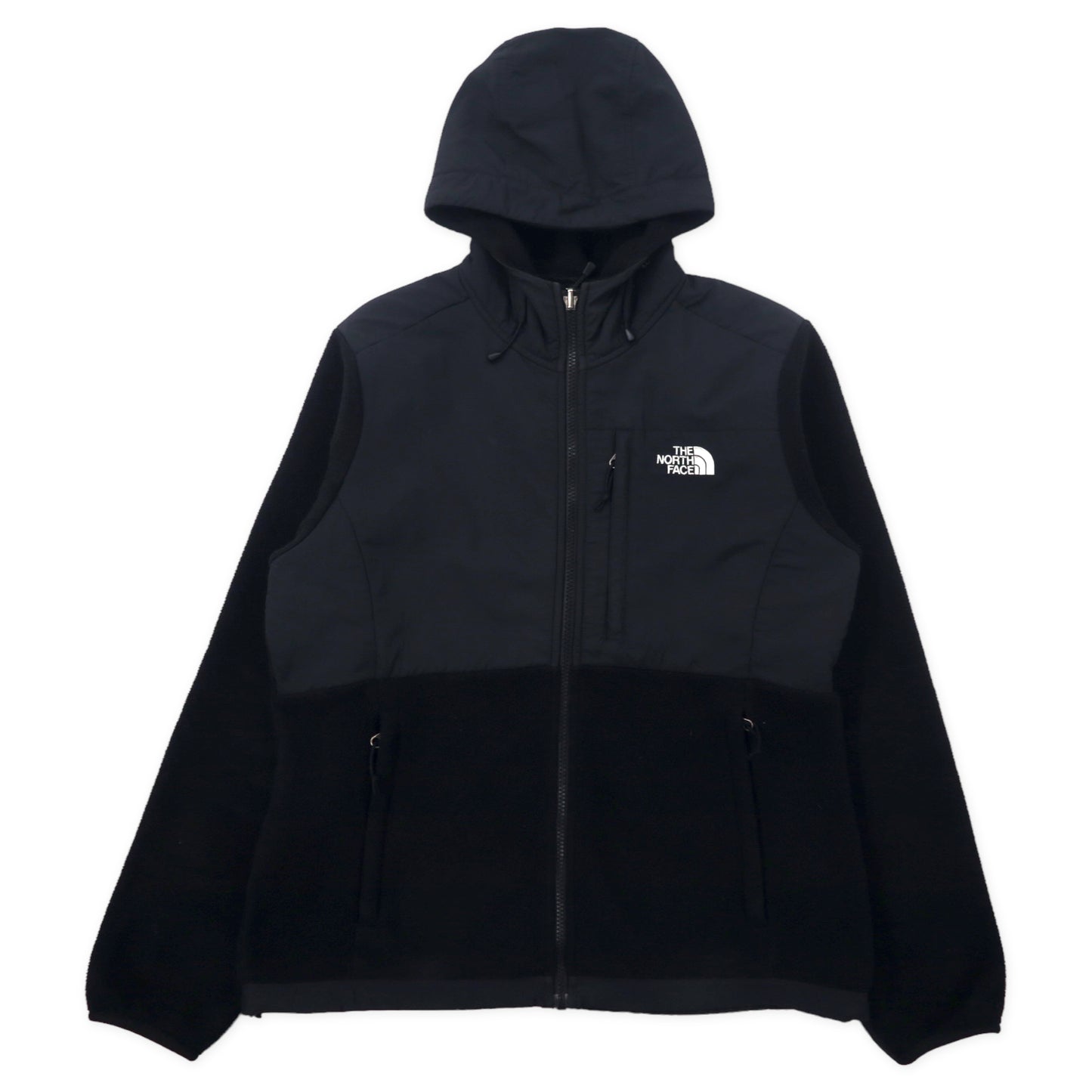 THE NORTH FACE FLEECE Jacket M Black Polyester Polartec Logo