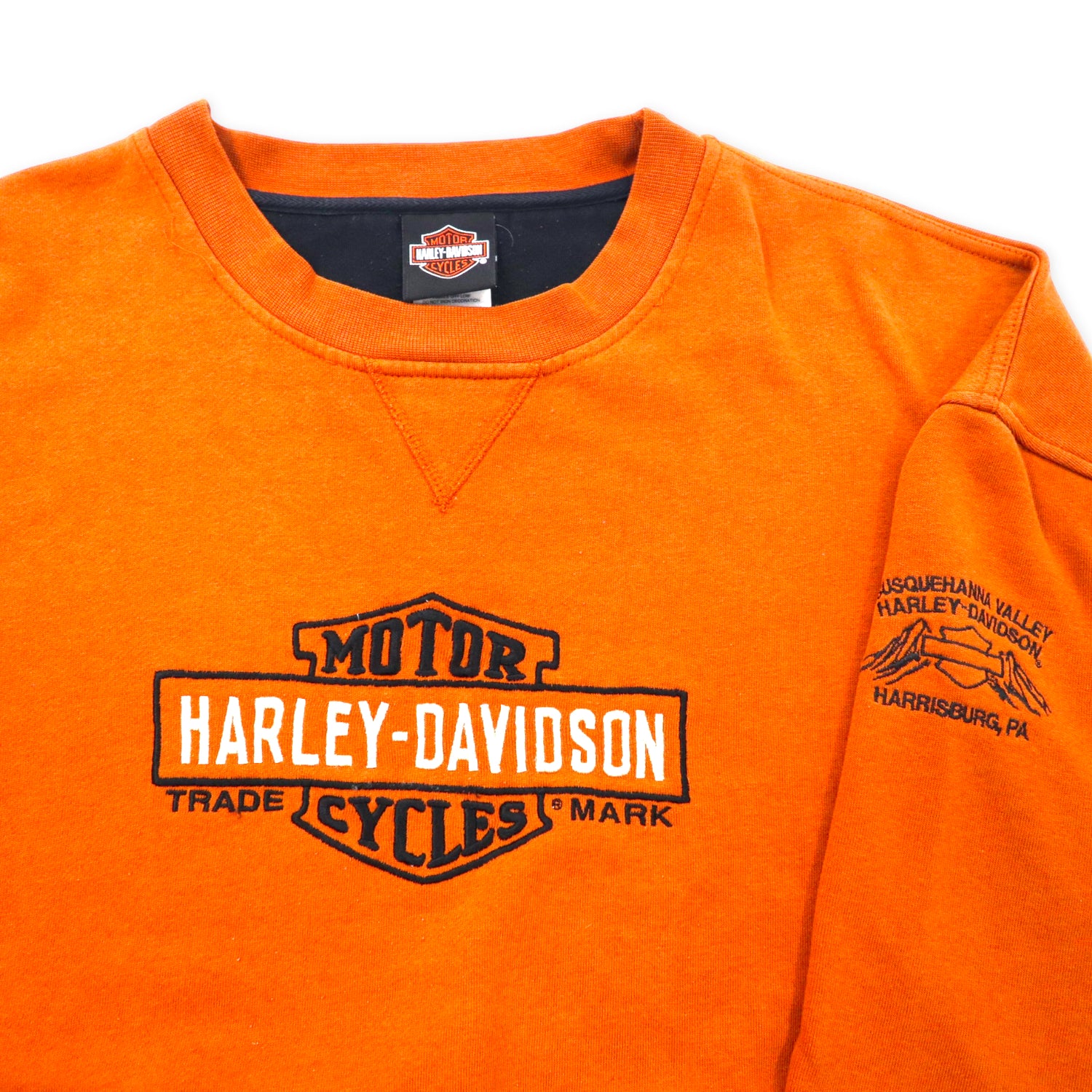 Harley Davidson Crewneck Sweatshirt 3XL Brown Cotton Logo