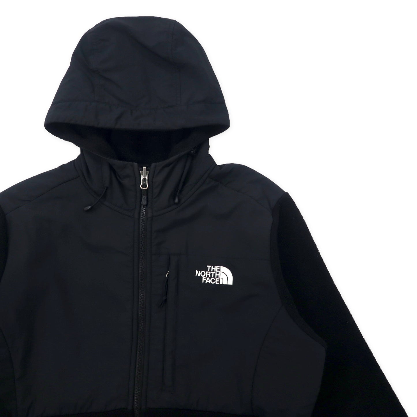 THE NORTH FACE デナリフーディー フリースジャケット M ブラック ポリエステル POLARTEC ロゴ刺繍