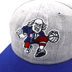 NEW ERA バイカラー スナップバック ベースボールキャップ FREE グレー ブルー NBA PHILADELPHIA 76ERS