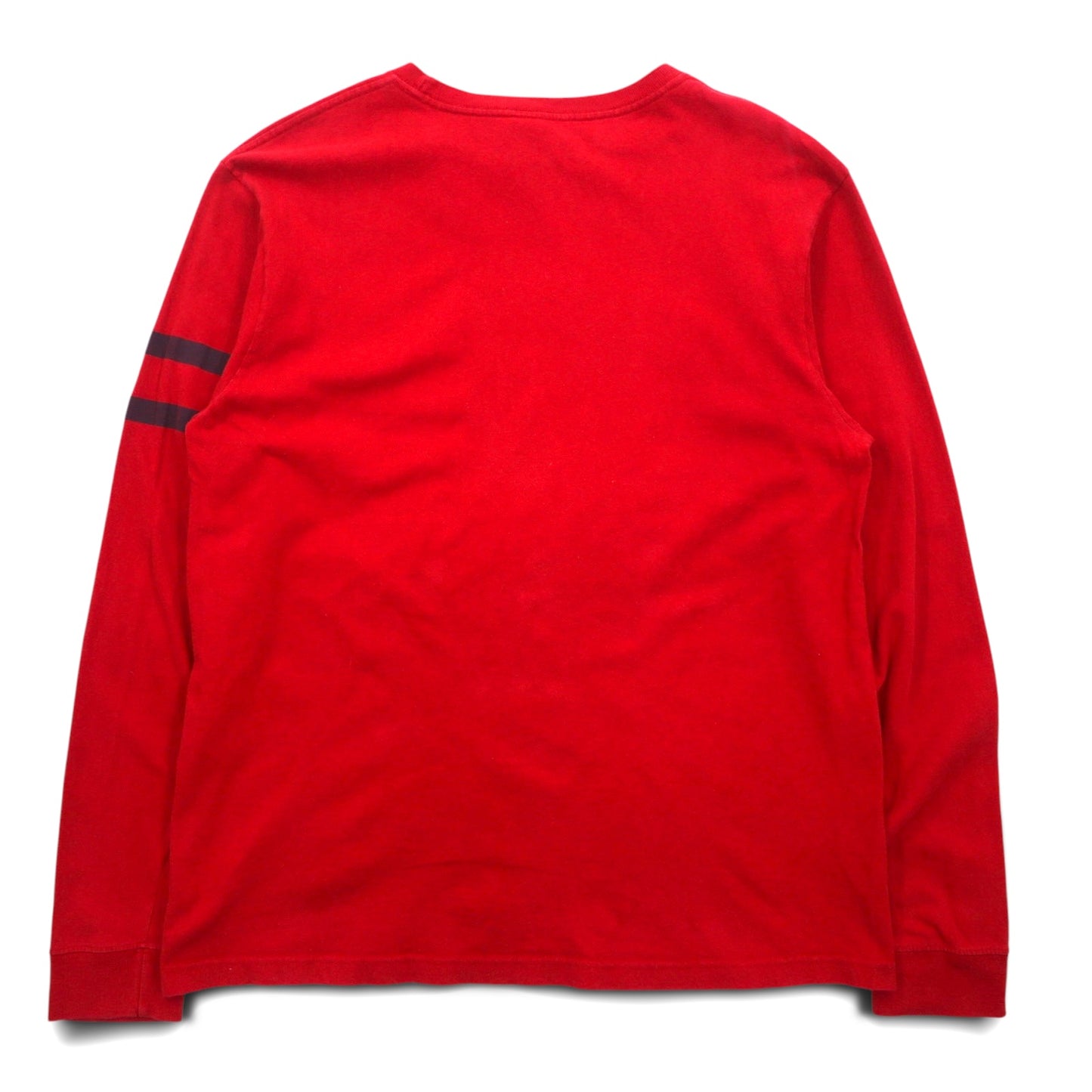 TOMMY JEANS 90s Long Sleeve T-Shirt, Red, Cotton, Made in Mexico