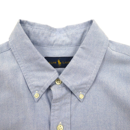 RALPH LAUREN オックスフォード ボタンダウンシャツ XL ブルー コットン スモールポニー刺繍