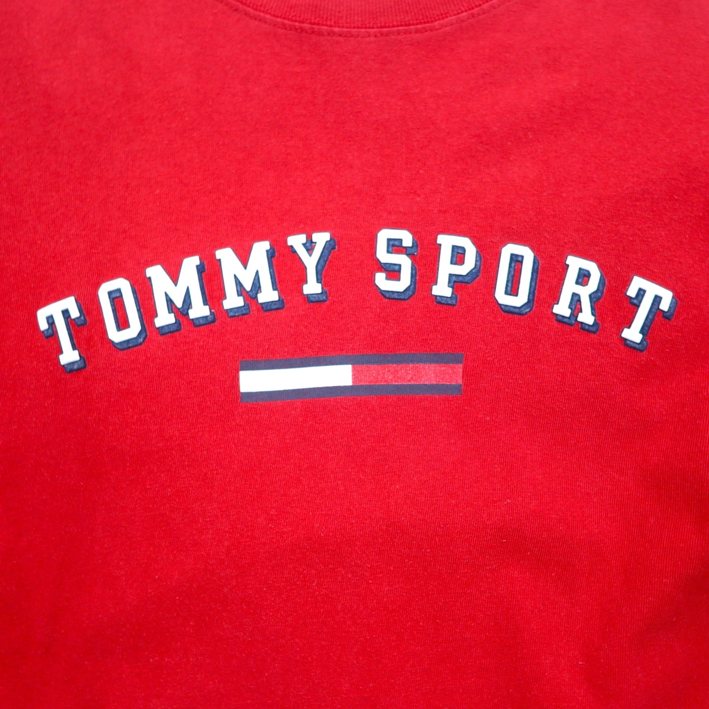 TOMMY JEANS 90s Long Sleeve T-Shirt, Red, Cotton, Made in Mexico