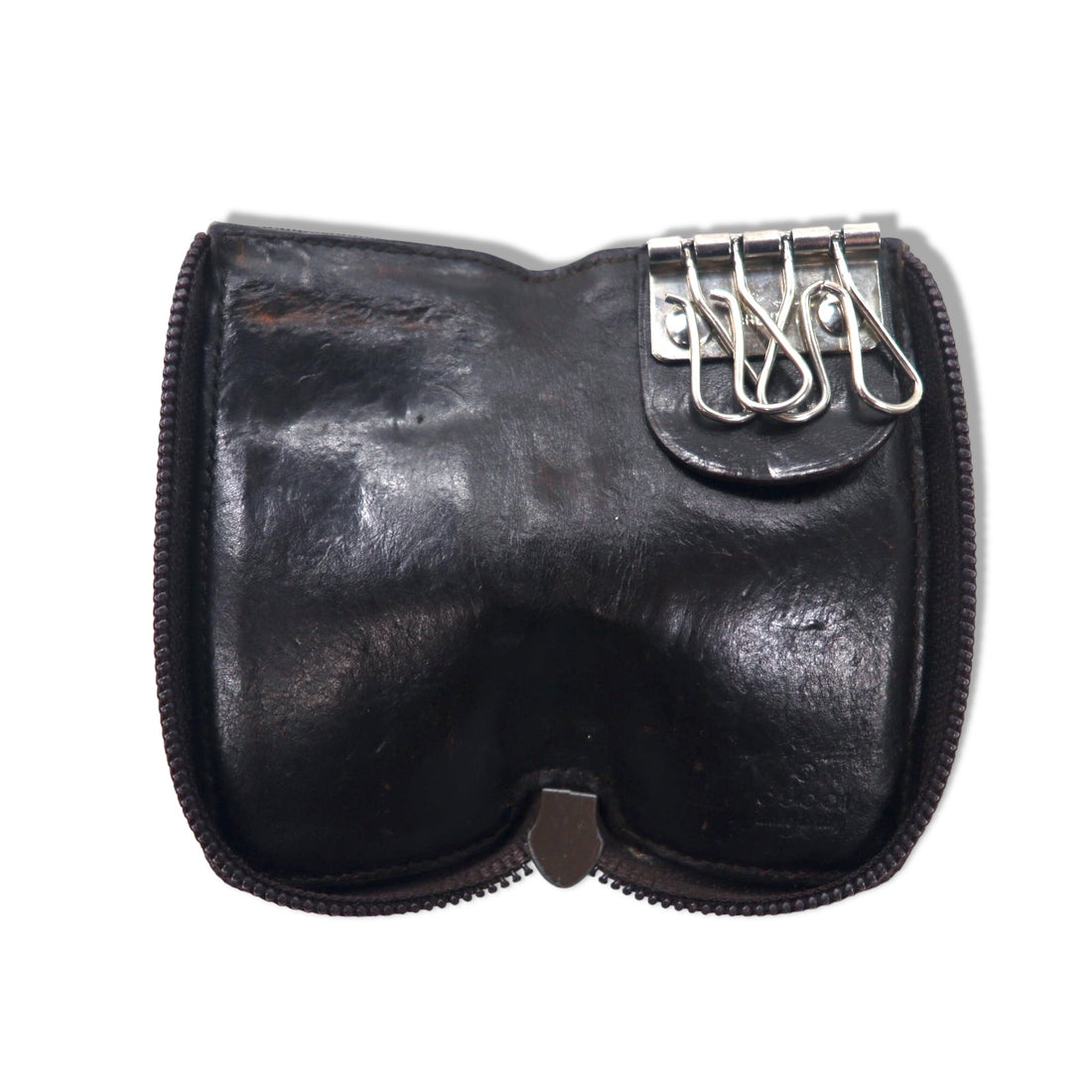 GUCCI 4 key case nylon interior leather 033 1502 0347 Made in Italy