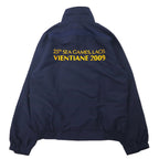 FBT ナイロンジャケット M ネイビー ポリエステル メッシュライナー 25th SEA GAMES LAOS VIENTIANE 2009 刺繍