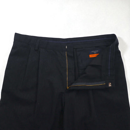 DOCKERS ( Levi's ) 00年代 STAIN DEFFENDER 2タック ワイド スラックスパンツ L グレー