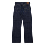 Lee Rigid Denim Pants Size 31 Blue Button Fly Leather Patch BLAKE RUFFLED PAD L708ATBJ