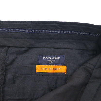 DOCKERS ( Levi's ) 00年代 STAIN DEFFENDER 2タック ワイド スラックスパンツ L グレー